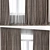 Elegant Curtains and Tulle Set 3D model small image 2