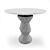 Gervason Round Marble Table 3D model small image 1