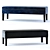 Elegant Eichholtz Truman and Skipper Benches 3D model small image 1