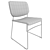 Stacklite: Stylish and Stackable Chair 3D model small image 2