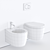 SmartB-XES Wall-Hung WC & Bidet 3D model small image 3