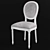 French Style Dining Chair Set 3D model small image 1