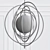 Electrum Kinetic Chandelier: Modern Orb Design 3D model small image 2