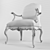 Classical Venetian Armchair on Wheels: Roberto Giovannini 3D model small image 3