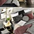 Modern Bed Set with Stylish Lighting & Decoratives 3D model small image 3