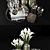 Elegant Calla Lily Candle Set 3D model small image 2