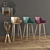 Stylish Bar Stool 3D model small image 1