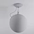 Miconos Blown Glass Pendant Light 3D model small image 3
