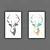 Abstract Deer Paintings 3D model small image 1