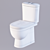 Title: Sanita Luxe Art Flora WC - Compact and Stylish 3D model small image 2