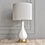 Elegant Lynton Cream Table Lamp 3D model small image 1