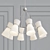 Elegant Clarkson Chandelier: Minimalist Design, Soft Lighting 3D model small image 1