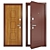 Premium Steel Entrance Doors by Groff | Height: 194cm 3D model small image 1