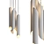 Bamboo Chandelier: Hotel Chic Elegance 3D model small image 2