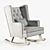 ZARA HOME Children's Rocking Armchair 3D model small image 3