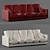 Italian Design: Meritalia Prosciutto Sofa 3D model small image 1