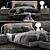 Minotti Andersen Bed - Sleek and Sophisticated Bedroom Furniture 3D model small image 1