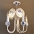 Gzhel-inspired Chandelier & Sconces Set 3D model small image 2