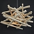 Bois Nid Suspension: Elegant Wood Pendant 3D model small image 3
