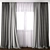 Elegant Curtain Design - Detailed Model 3D model small image 1