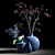 Sapphire Dreams Vase Set 3D model small image 1