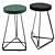 Geometric Luxury: Delta Counter Stool 3D model small image 2