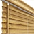 Natural Wood Window Blinds 3D model small image 2