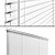 Natural Wood Window Blinds 3D model small image 3