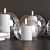 Versatile Decor Set - Vases, Candleholders, and Books 3D model small image 2