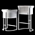 Modern Diolite Bar and Counter Stools 3D model small image 3