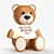 Kartell Moschino Bear Table Lamp 3D model small image 1