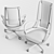 Elegant Giorgetti Clip Armchair 3D model small image 3