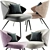 Modern Ellen Armchair with Elegant Design 3D model small image 1