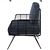 Sleek Metal Armchair - Modern Design 3D model small image 2