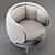 Vuelta 80 Leather Armchair by Wittmann 3D model small image 3