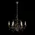 Rustic Iron Branch Chandelier 3D model small image 1