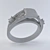 Dazzling White Gold Diamond Ring 3D model small image 3