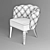 Old Leather Chester Chair 3D model small image 3