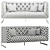 Sleek and Stylish Sunpan Viper Loveseat 3D model small image 3