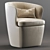 Modern Atelier Design Chair 3D model small image 1