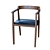 Elegant Caitlan Dining Armchair 3D model small image 1