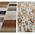 Rust Modern Beige Boston Rugs 3D model small image 2