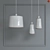 Minimalist Clay Pendant Lamp 3D model small image 1