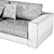 Sleek Swing Sofa: Modern & Spacious 3D model small image 3