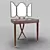 Elegant Mahogany Dressing Table 3D model small image 1