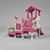 Pink Paradise Playground Set 3D model small image 2