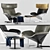 Modern Marvel: Almora Armchair 3D model small image 1