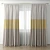 Elegant Window Drapes 3D model small image 1