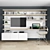 Title: Modern TV Stand Set: Sleek Design with Work Zone 3D model small image 1