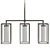 Baldwin Triple Pendant Light - Sleek Nickel Finish 3D model small image 1